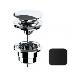 Донный клапан, Almar, для раковин, 1 1/4", цвет-черный матовый (ПРОДАЕТСЯ ТОЛЬКО В КОМПЛЕКТЕ С ОСНОВНЫМ ИЗДЕЛИЕМ) (Товар заказной, возврату не п