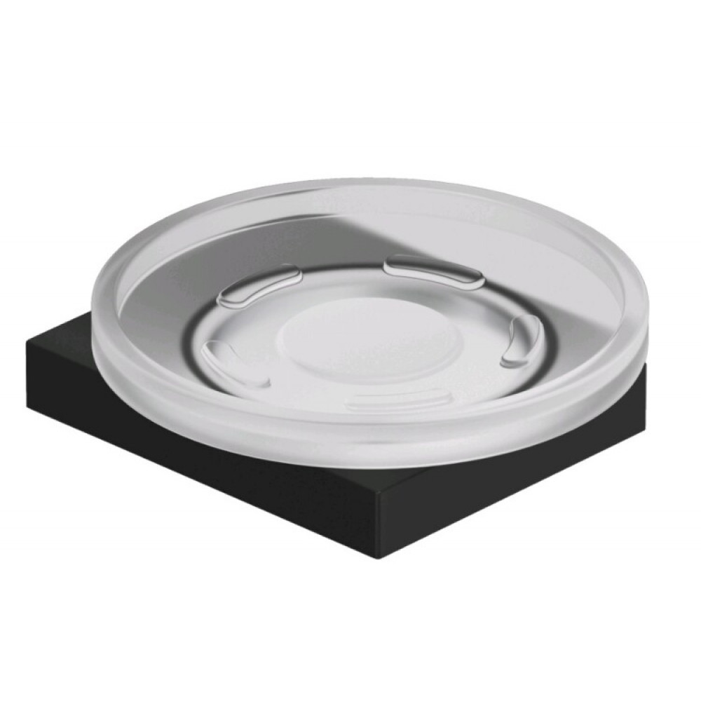 Мыльница, Kludi, VELA C, шгв 110*112*30, цвет-черный матовый (Matt Black, Nero Opaco)