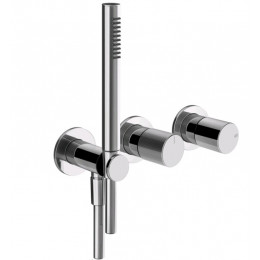 Смеситель для душа, Gessi, Habito Diamantato, на 2 потребителя, цвет-хром