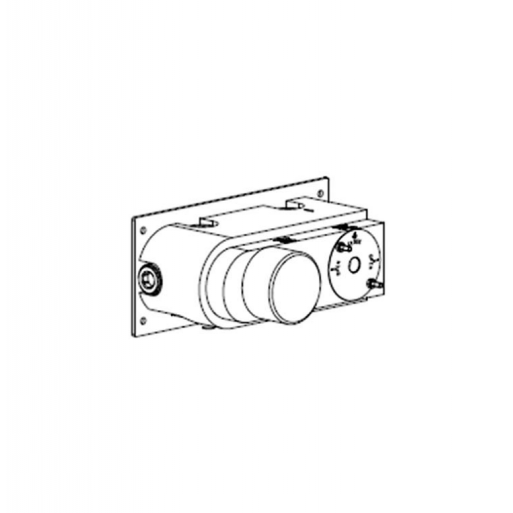 Внутренняя часть, Carimali, назначение-смеситель для душа, на 2 выхода, хром