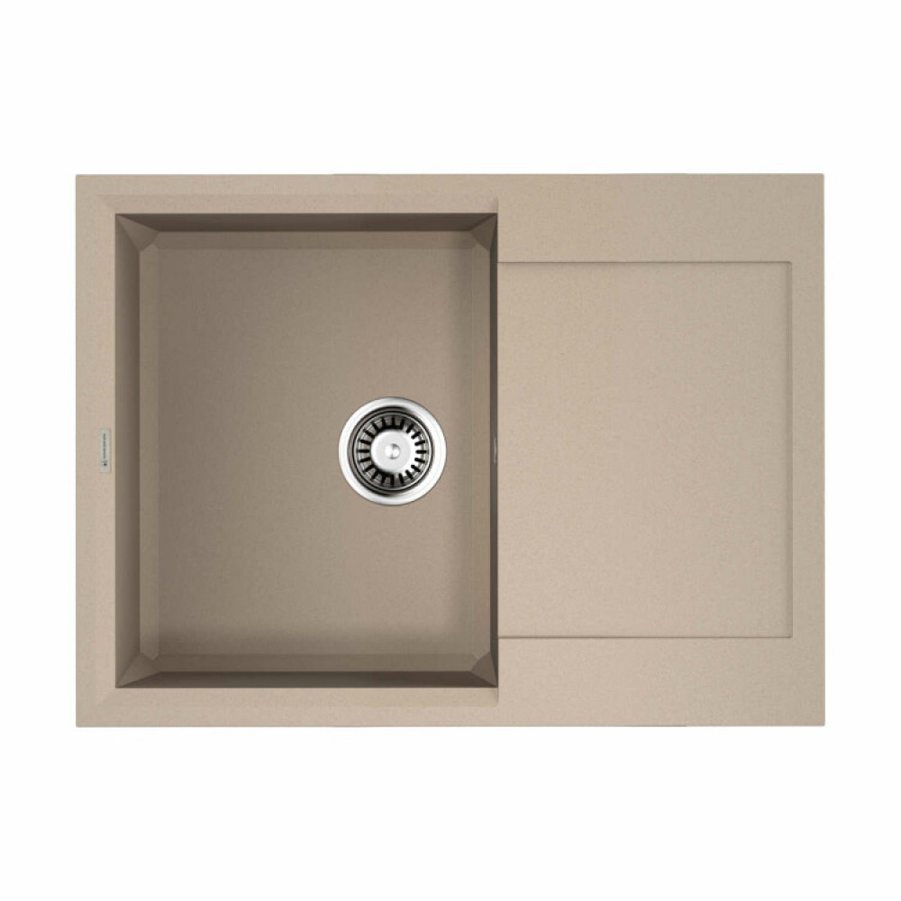 Мойка, OMOIKIRI, Sakaime, шгв 680*500*230, отверстия для смесителя-6 промаркированных, цвет-бежевый