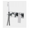 Смеситель для душа, Fima Carlo Frattini, Fit, на 2 потребителя, цвет-никель брашированный