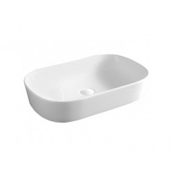 Раковина, Artceram, Ghost, шгв 650*415*125, отверстия для смесителя-отсутствуют, цвет-Glossy White