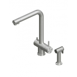 Смеситель для кухни, Quadro design, Idealaqua Inox, цвет-золото светлое (Light Gold)