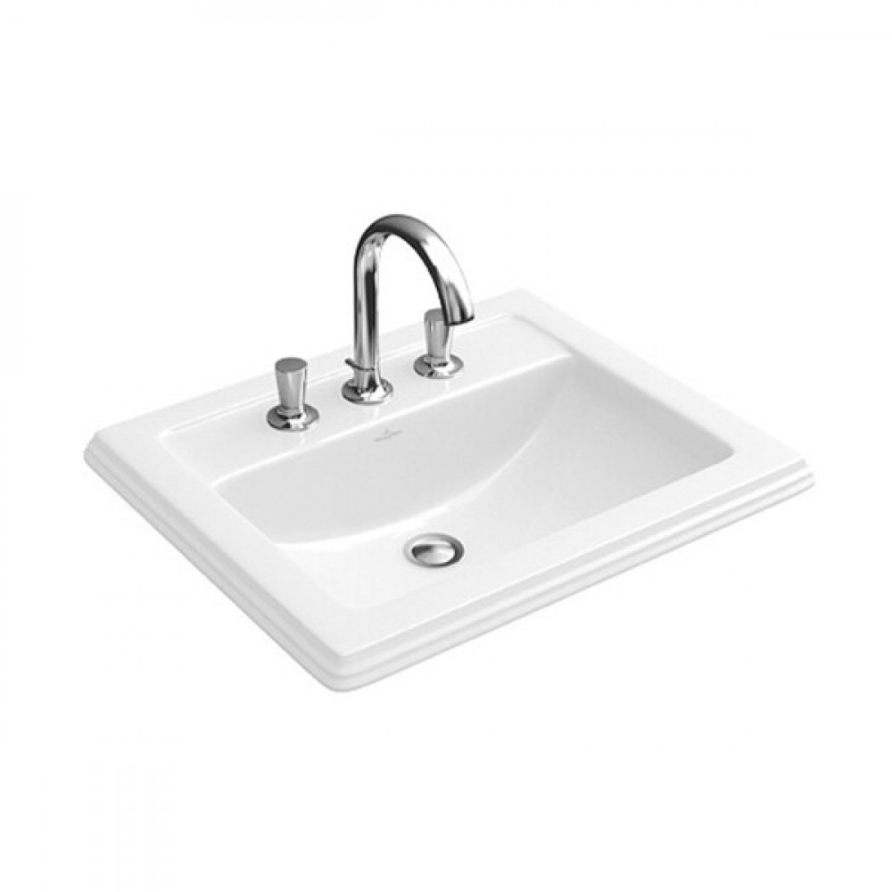 Раковина, Villeroy&Boch, Hommage, шгв 630*525*200, CeramicPlus, цвет-альпийский белый