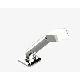 Ручной душ, THG, Metropolis Clear crystal with lever, 50, цвет-никель