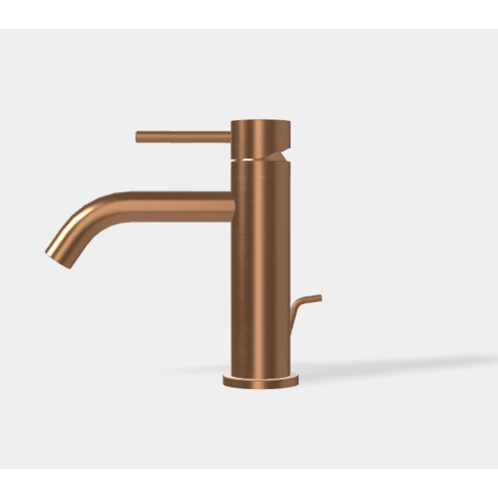 Смеситель для раковины, Fima Carlo Frattini, Spillo Up, цвет-брашированная янтарная бронза