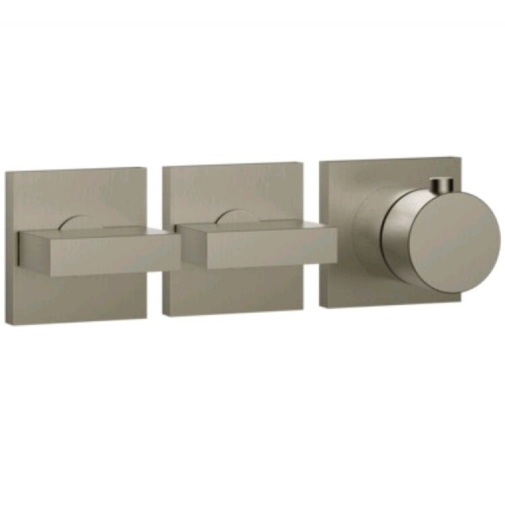 Смеситель для душа, Gessi, на 2 потребителя, цвет-Finox Brushed Nickel