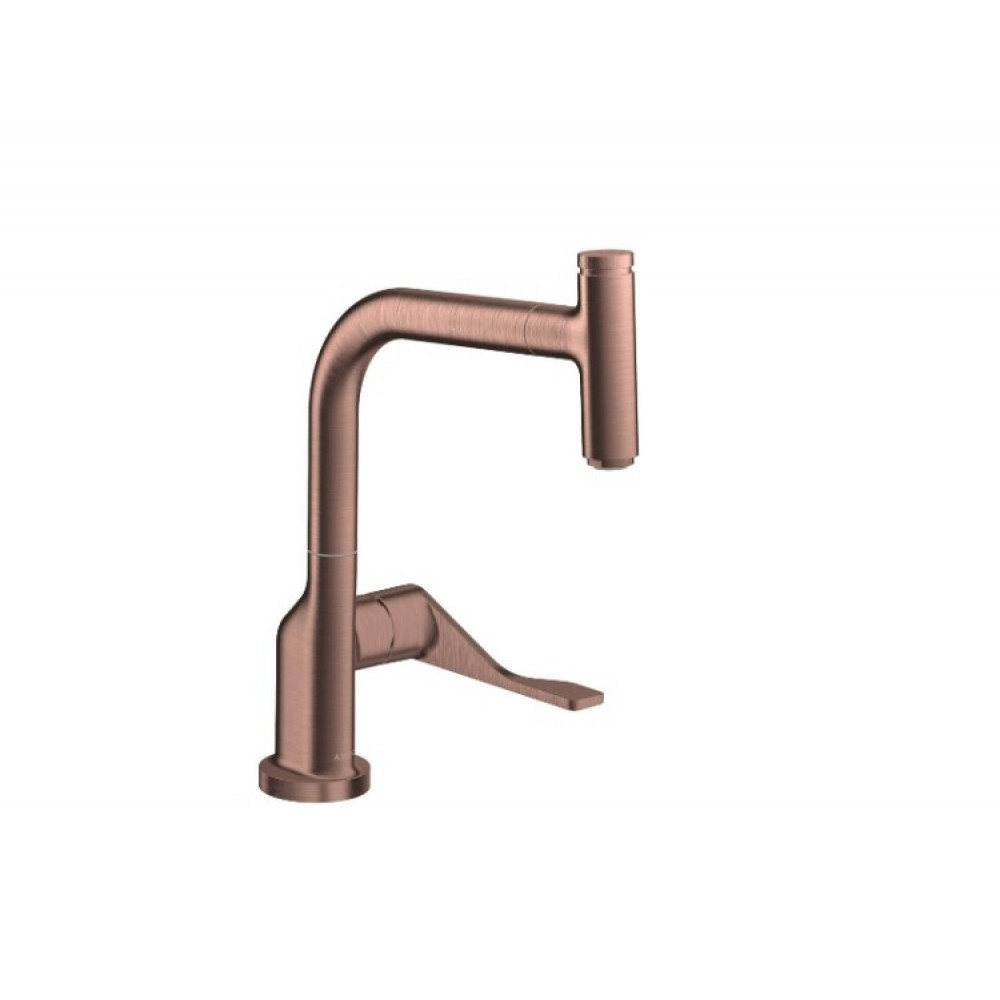 Смеситель для кухни, Hansgrohe, Axor Citterio, цвет-шлифованное красное золото