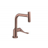Смеситель для кухни, Hansgrohe, Axor Citterio, цвет-шлифованное красное золото