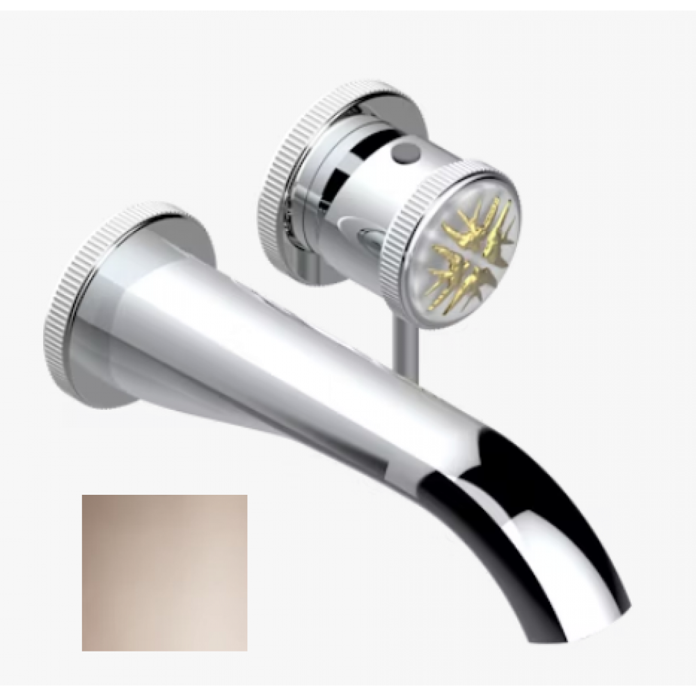 Смеситель для раковины, THG, Hirondelles Gold stamped, цвет-Umber PVD