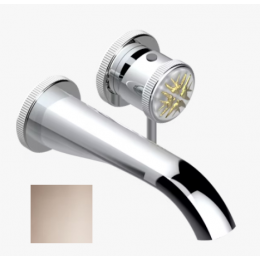 Смеситель для раковины, THG, Hirondelles Gold stamped, цвет-Umber PVD