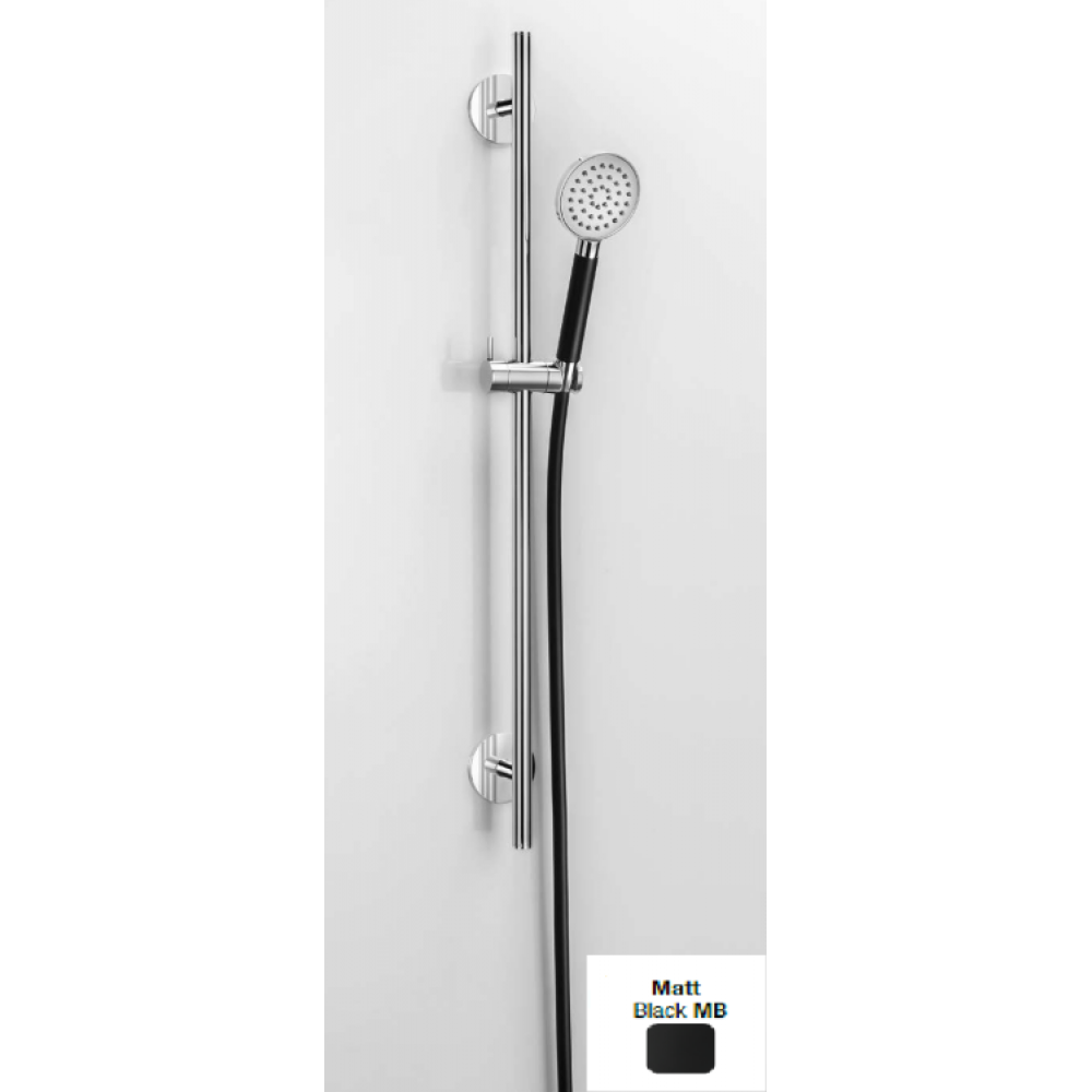 Душевой гарнитур, Almar, Sliding Rails set, 90*224, цвет-черный матовый (Товар заказной, возврату не подлежит)