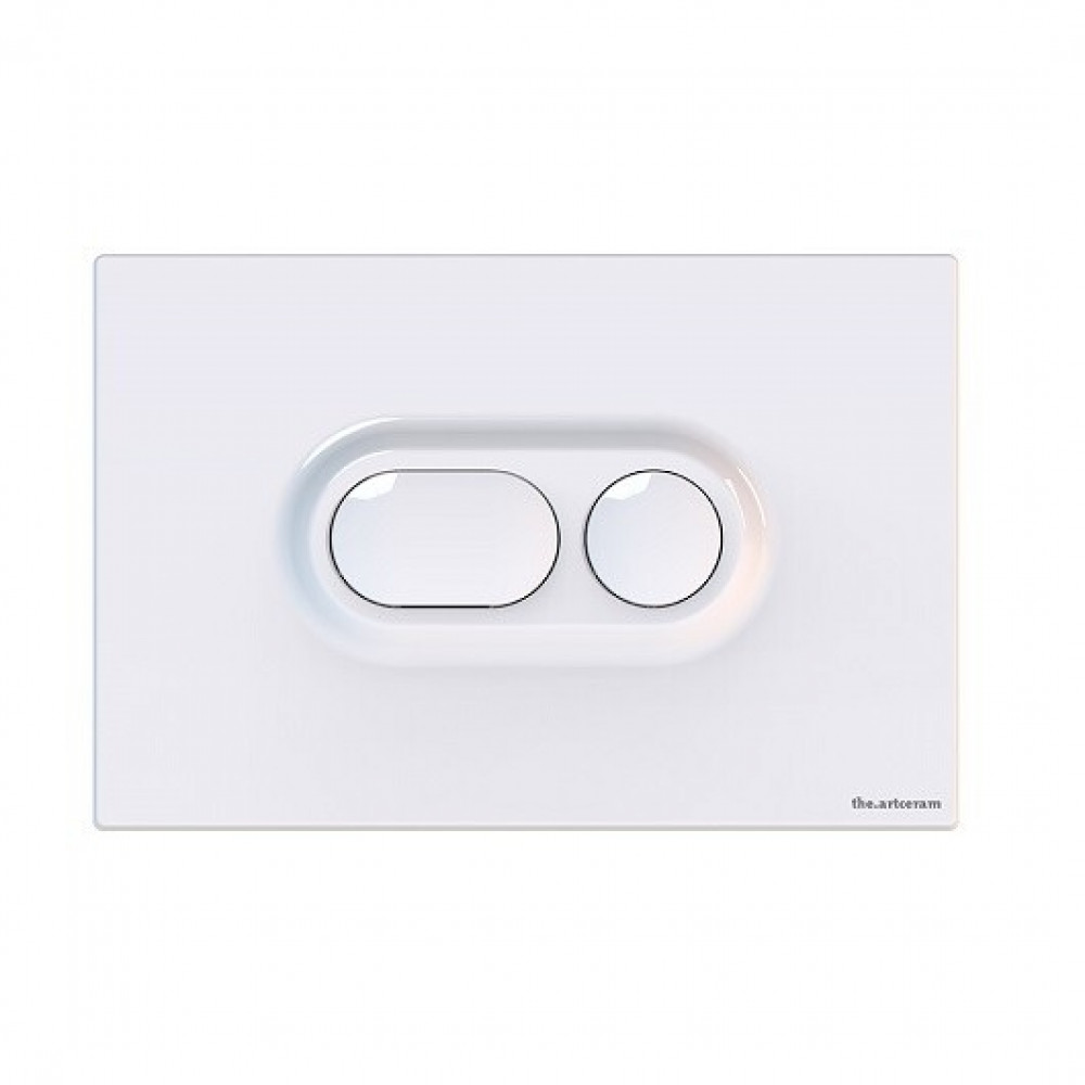 Клавиша смыва, Artceram, Atelier, для унитаза, шгв 245*15*163, цвет-белый