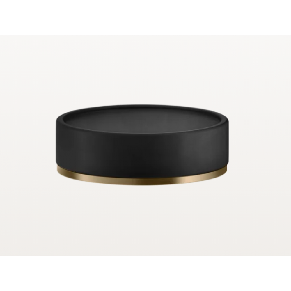 Мыльница, Gessi, Inciso, шгв 115*115*35, цвет-Warm Bronze PVD/чёрный