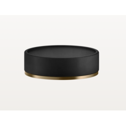 Мыльница, Gessi, Inciso, шгв 115*115*35, цвет-Warm Bronze PVD/чёрный