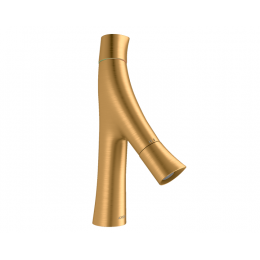 Смеситель для раковины, Hansgrohe, Axor Starck Organic, цвет-шлифованное золото