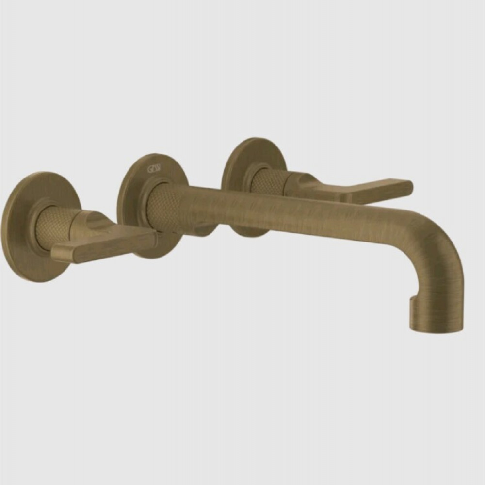 Смеситель для раковины, Gessi, Inciso, цвет-Antique Brass
