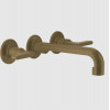 Смеситель для раковины, Gessi, Inciso, цвет-Antique Brass