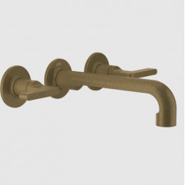 Смеситель для раковины, Gessi, Inciso, цвет-Antique Brass