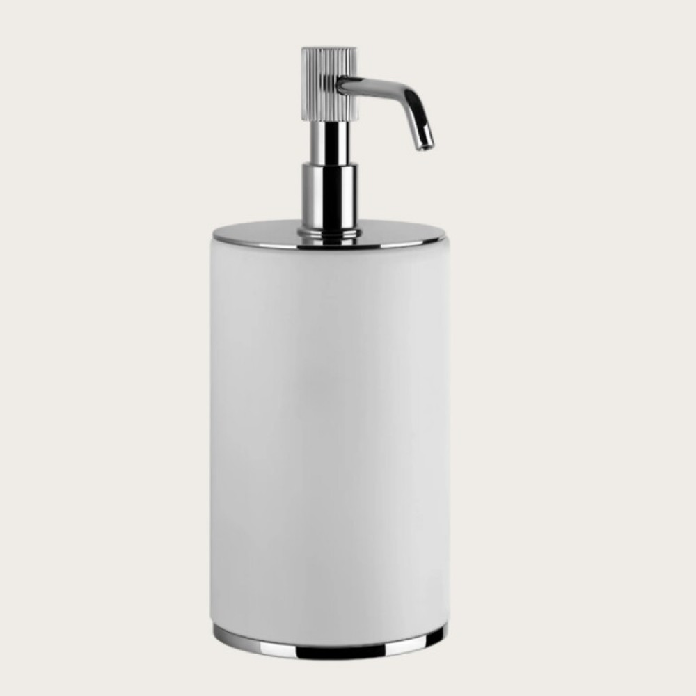 Дозатор для жидкого мыла, Gessi, VENTI20, шгв 75*97*199, цвет дозатора-хром/белый