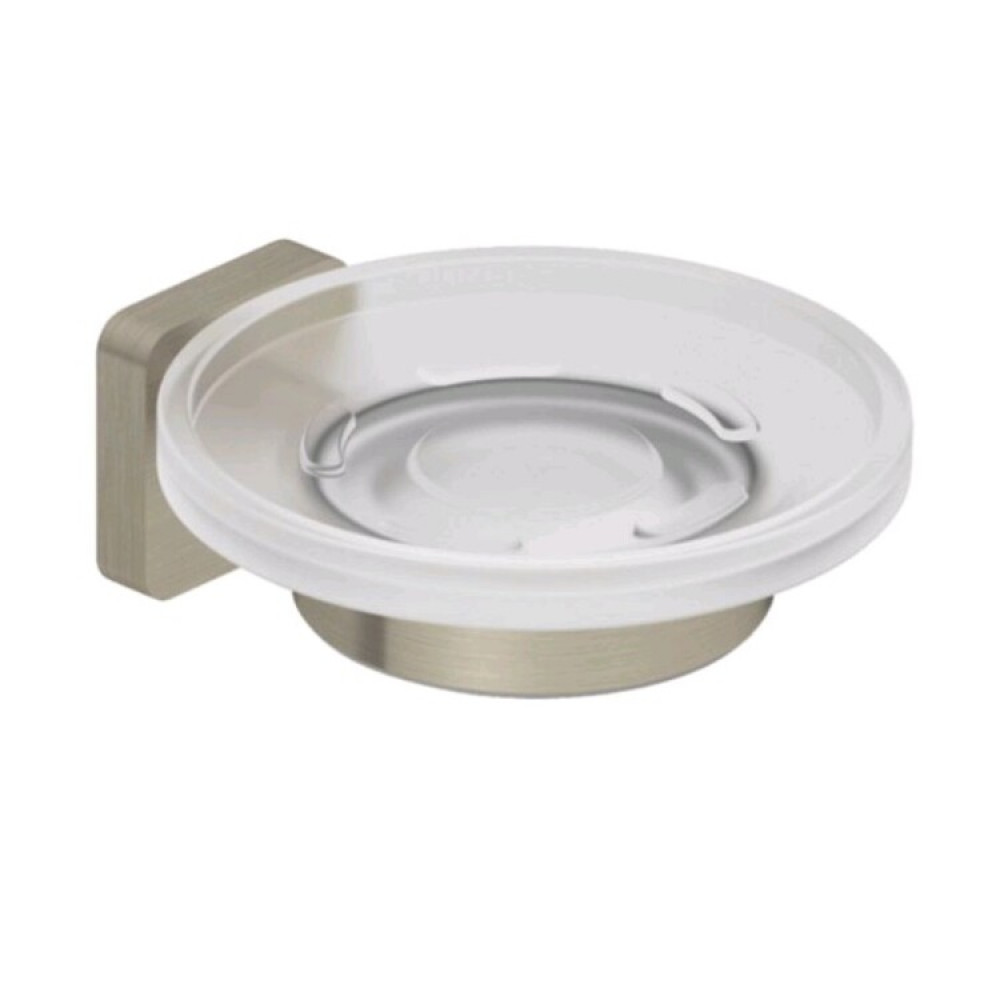 Мыльница, Kludi, VELA S, шгв 110*122*45, цвет-никель брашированный