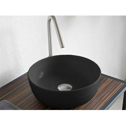 Раковина, Scarabeo, Glam, шгв 330*330*125, отверстия для смесителя-отсутствуют, BIOKER, цвет-Ardesia