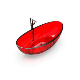 Ванна, KNIEF, Oval Shape, шгв 1800*930*560, цвет-Red Wine