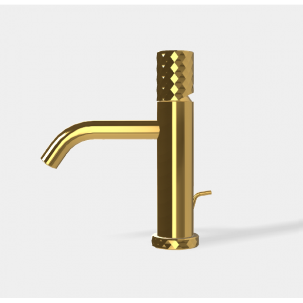 Смеситель для раковины, Fima Carlo Frattini, Spillo Tech, X COLLECTION, цвет-золото