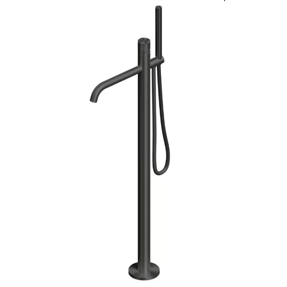 Смеситель для ванны и душа, Quadro design, Stereo, цвет-золото черное (Black gold)