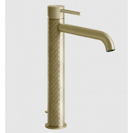 Смеситель для раковины, Gessi, 316 Intreccio, цвет-Brushed Brass PVD