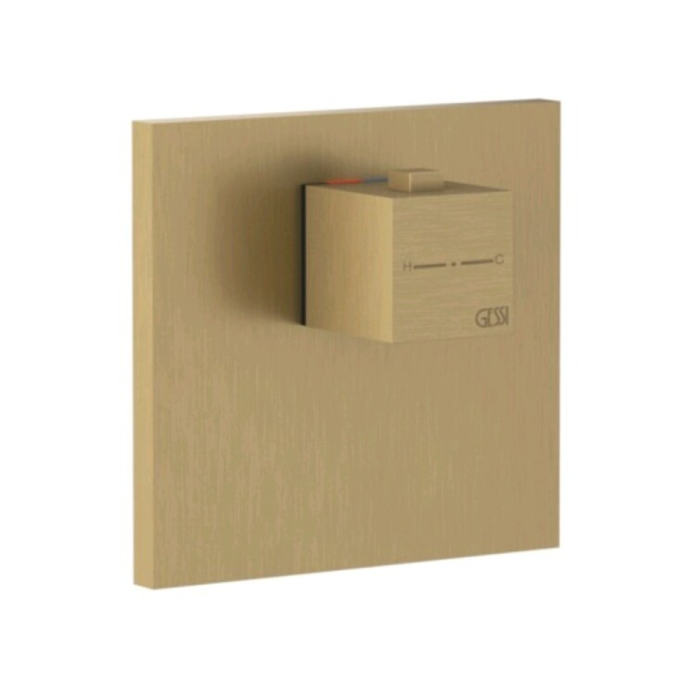 Смеситель для душа, Gessi, на 1 потребитель, цвет-Warm Bronze Brushed PVD