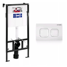 Инсталляция, Bettoserb, Sava Fix Slim, для унитаза, шгв 520*200*1136, цвет клавиши-белый глянцевый