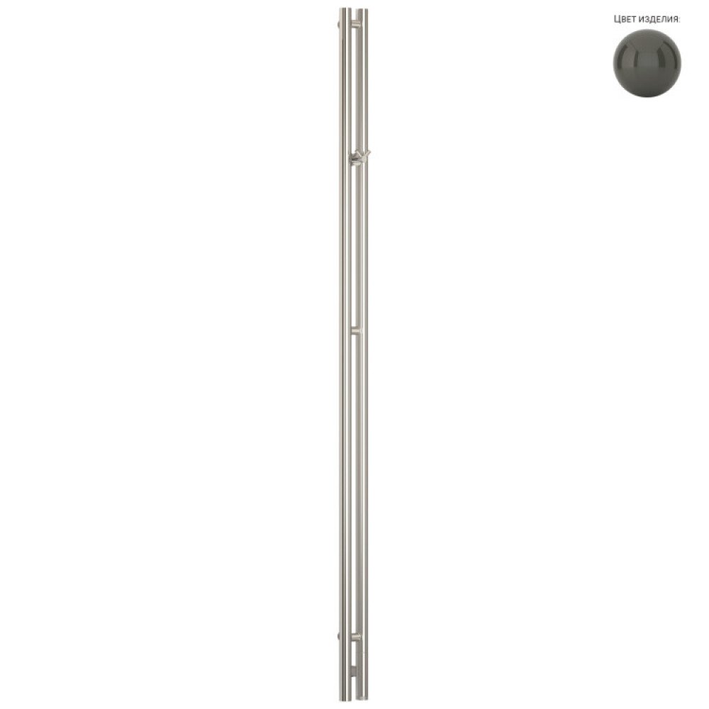 Полотенцесушитель, Сунержа, Нюанс 3.0, шгв 85*105*1800, нижнее справа, МЭМ, цвет-RAL 7022 (Серая умбра)