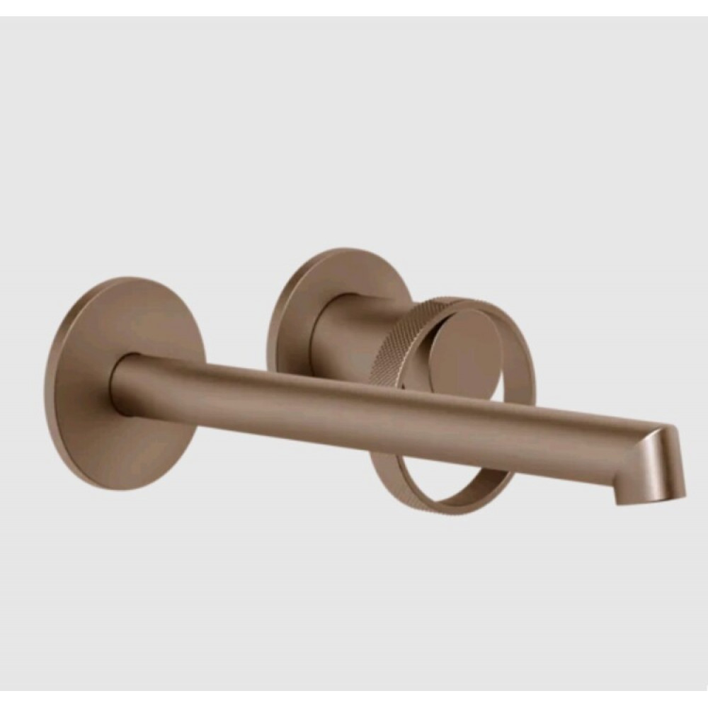 Смеситель для раковины, Gessi, Anello, цвет-Copper Brushed PVD