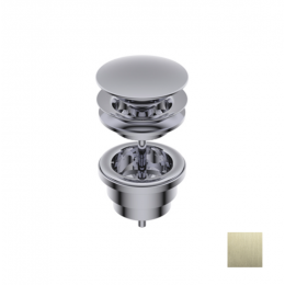 Донный клапан, Ritmonio, для раковин, 1 1/4", цвет-Brushed champagne PVD