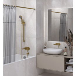 Штанга для душевой шторы, Сунержа, DESIGN, шгв 1485-1515*28*28, цвет-золото матовое