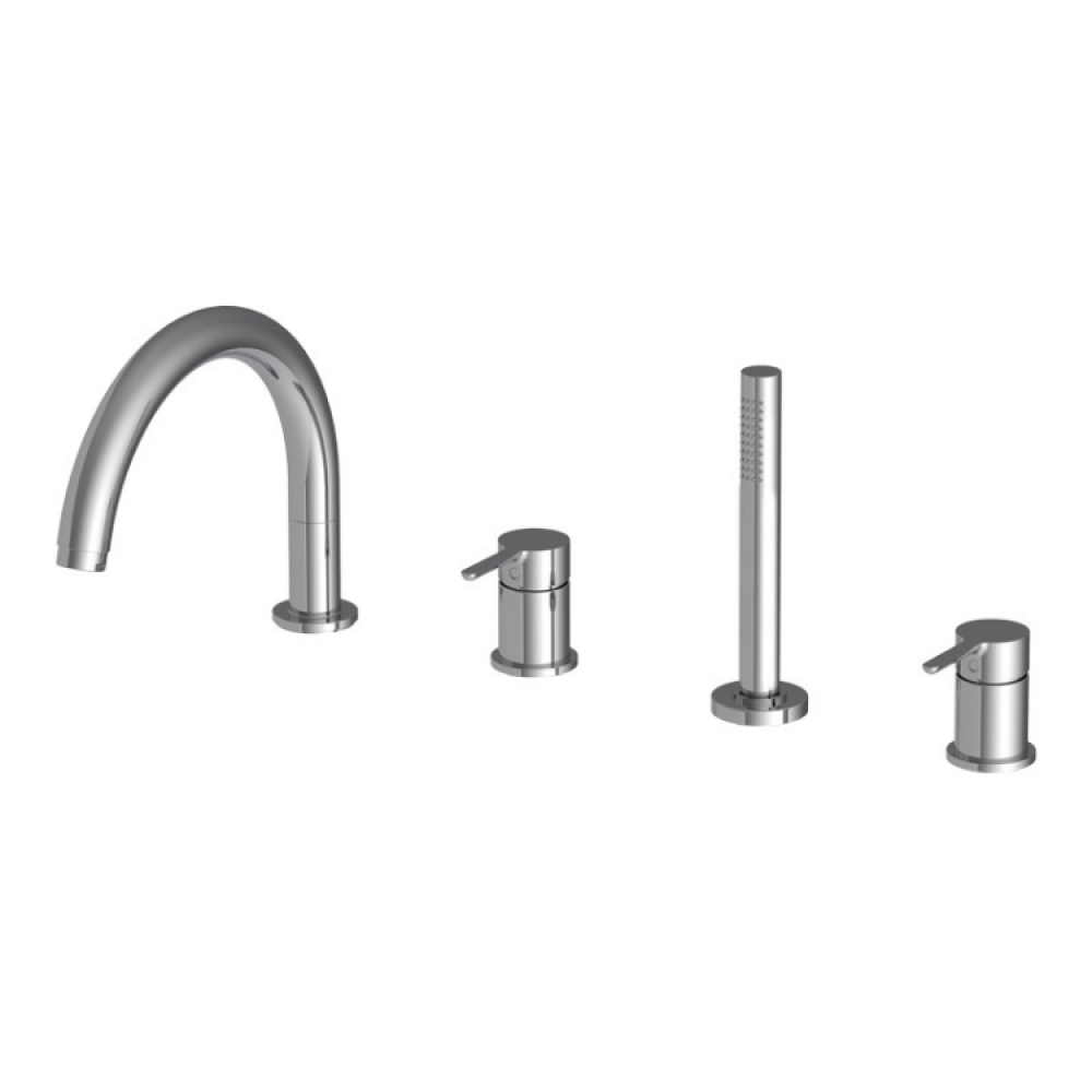 Смеситель для ванны и душа, Fima Carlo Frattini, Snap, цвет-хром