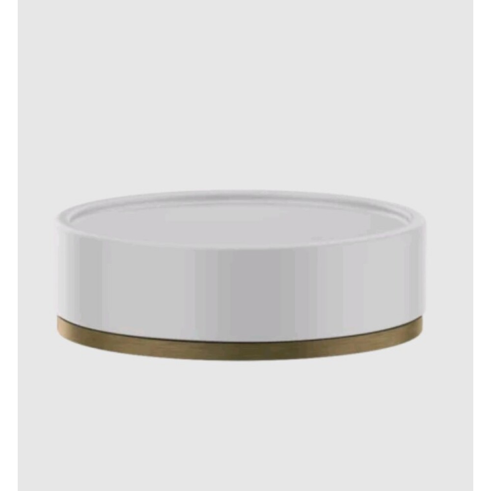 Мыльница, Gessi, Inciso, шгв 115*115*35, цвет-белый//Antique Brass