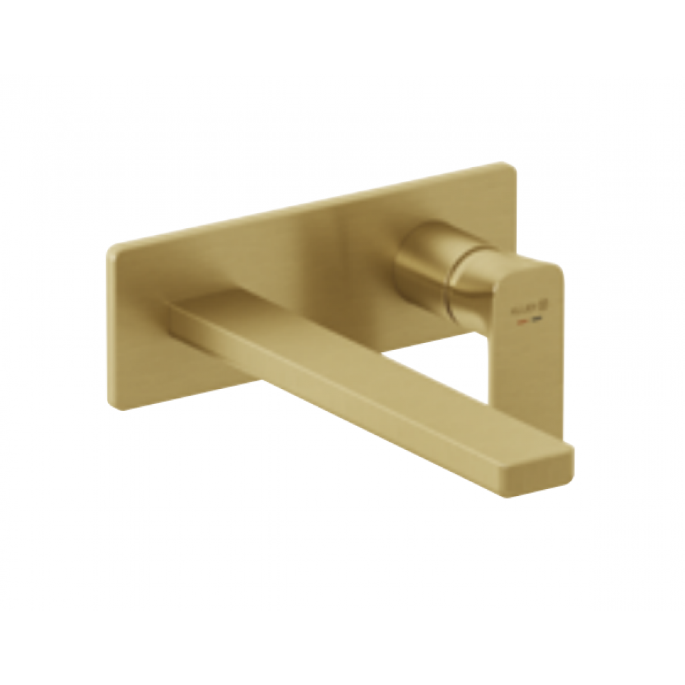 Смеситель для раковины, Kludi, Renon, цвет-золото брашированное