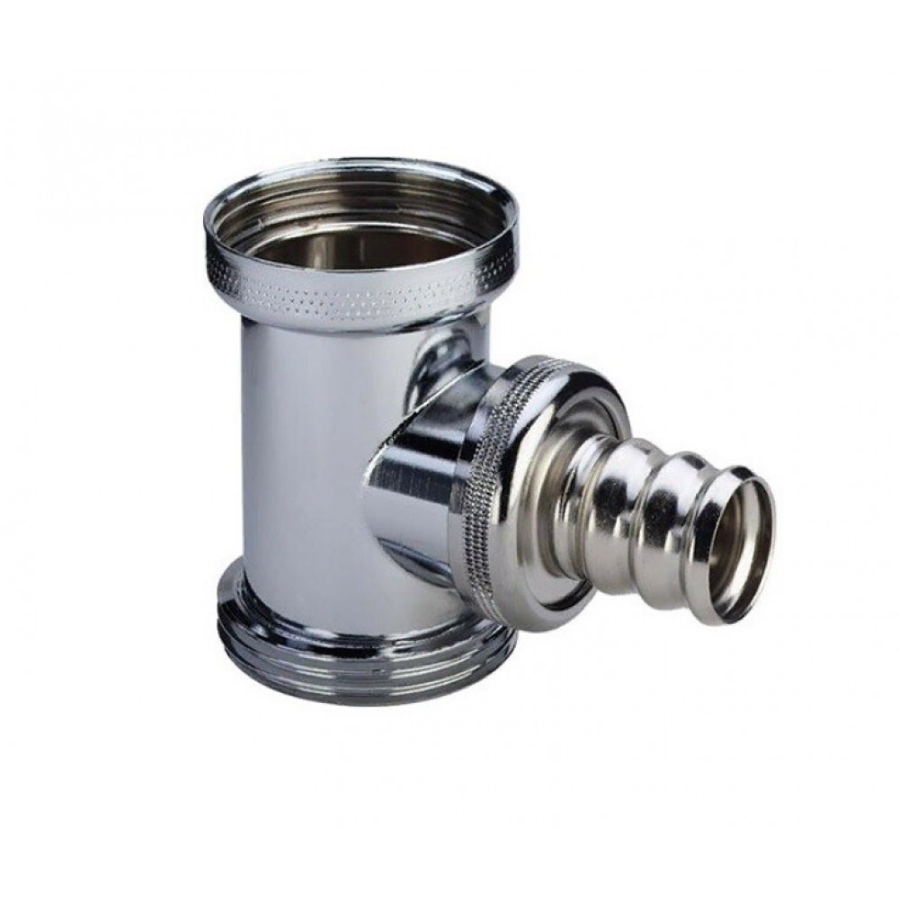 Тройник для слива, Viega, V2, 1 1/4", цвет-хром