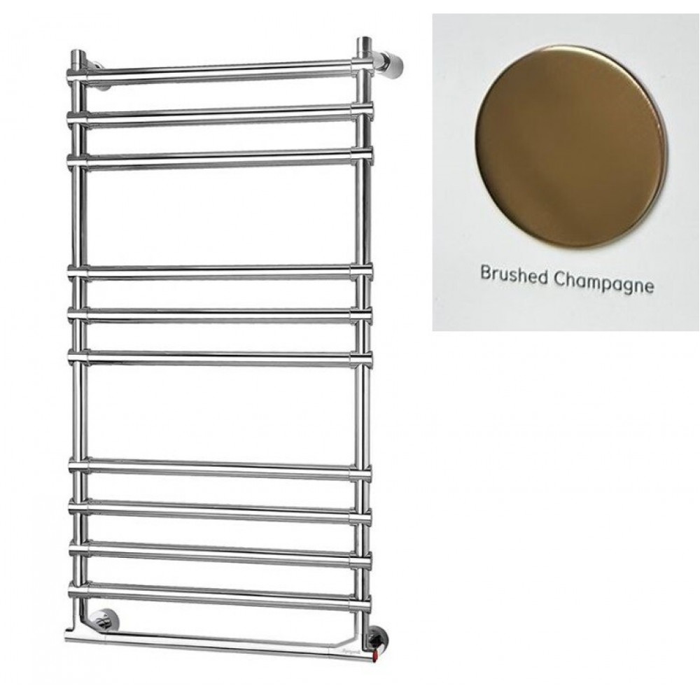 Полотенцесушитель, Margaroli, Sole, 514-11, шгв 530*105*992.5, Box справа, цвет-Brushed champagne PVD