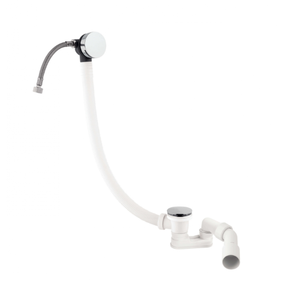 Слив-перелив, Almar, с наливом для ванны, цвет-хром (Товар заказной, возврату не подлежит)