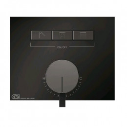 Смеситель для душа, Gessi, HI-FI, на 3 потребителя, цвет-Black Metal PVD