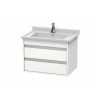 Тумба под раковину, Duravit, Ketho, шгв 650*465*480, раковина-необходимо заказать, цвет-белый матовый
