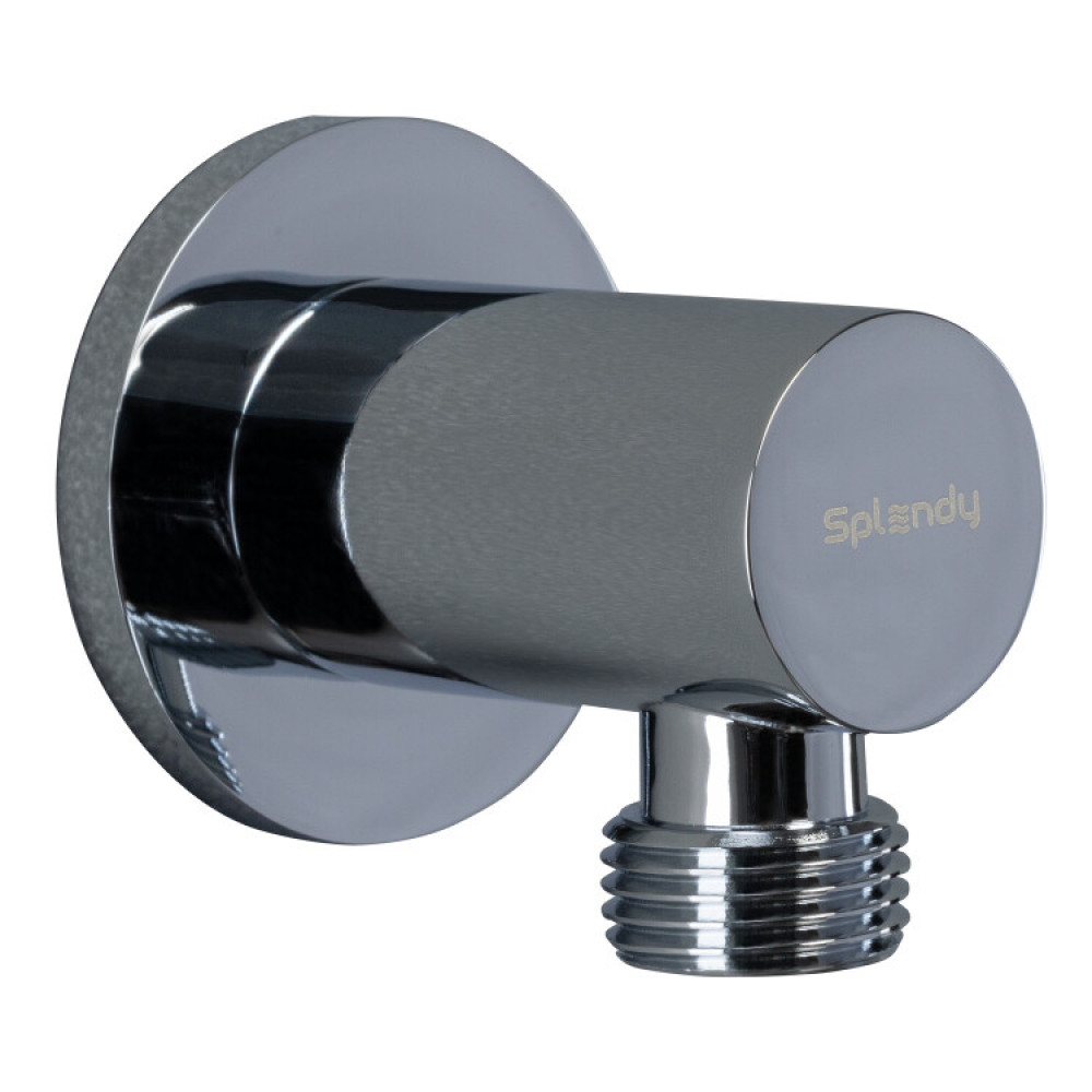 Шланговое подсоединение, Splendy, круглый отражатель, без держателя, цвет-хром