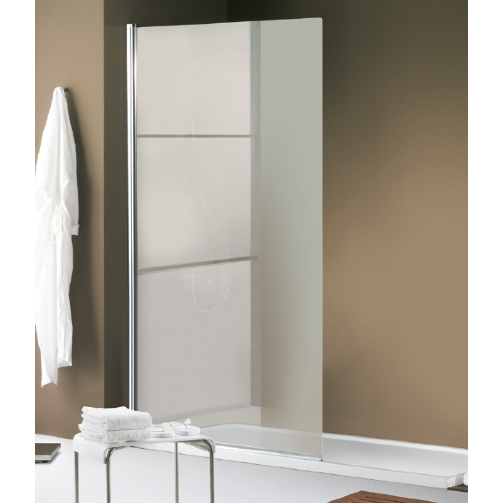 Шторка на ванну, Huppe, Design, шв 940*1500, петли-расположение не указано, цвет фурнитуры-матовое серебро, цвет стекла-прозрачный
