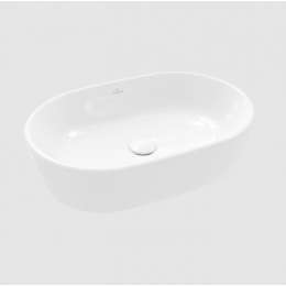 Раковина, Villeroy&Boch, Architectura, шгв 600*400*155, отверстия для смесителя-отсутствуют, CeramicPlus, цвет-альпийский белый