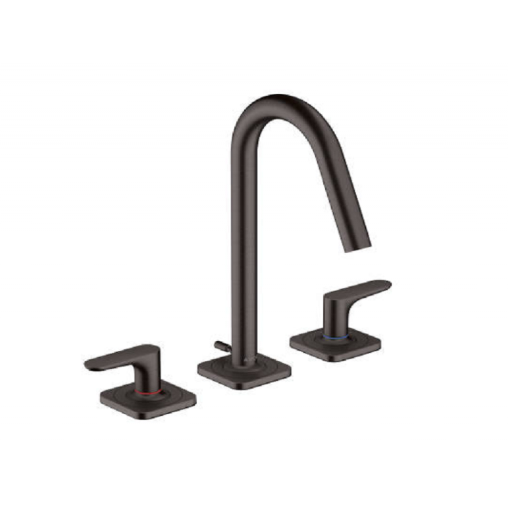 Смеситель для раковины, Hansgrohe, Axor Citterio M, цвет-шлифованный черный хром