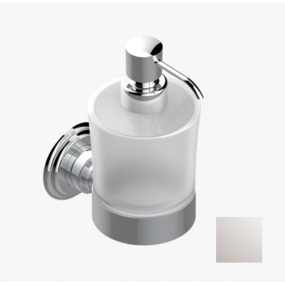 Дозатор для жидкого мыла, THG, Pétale de Cristal - clear crystal, шгв 73*126*165, цвет дозатора-никель